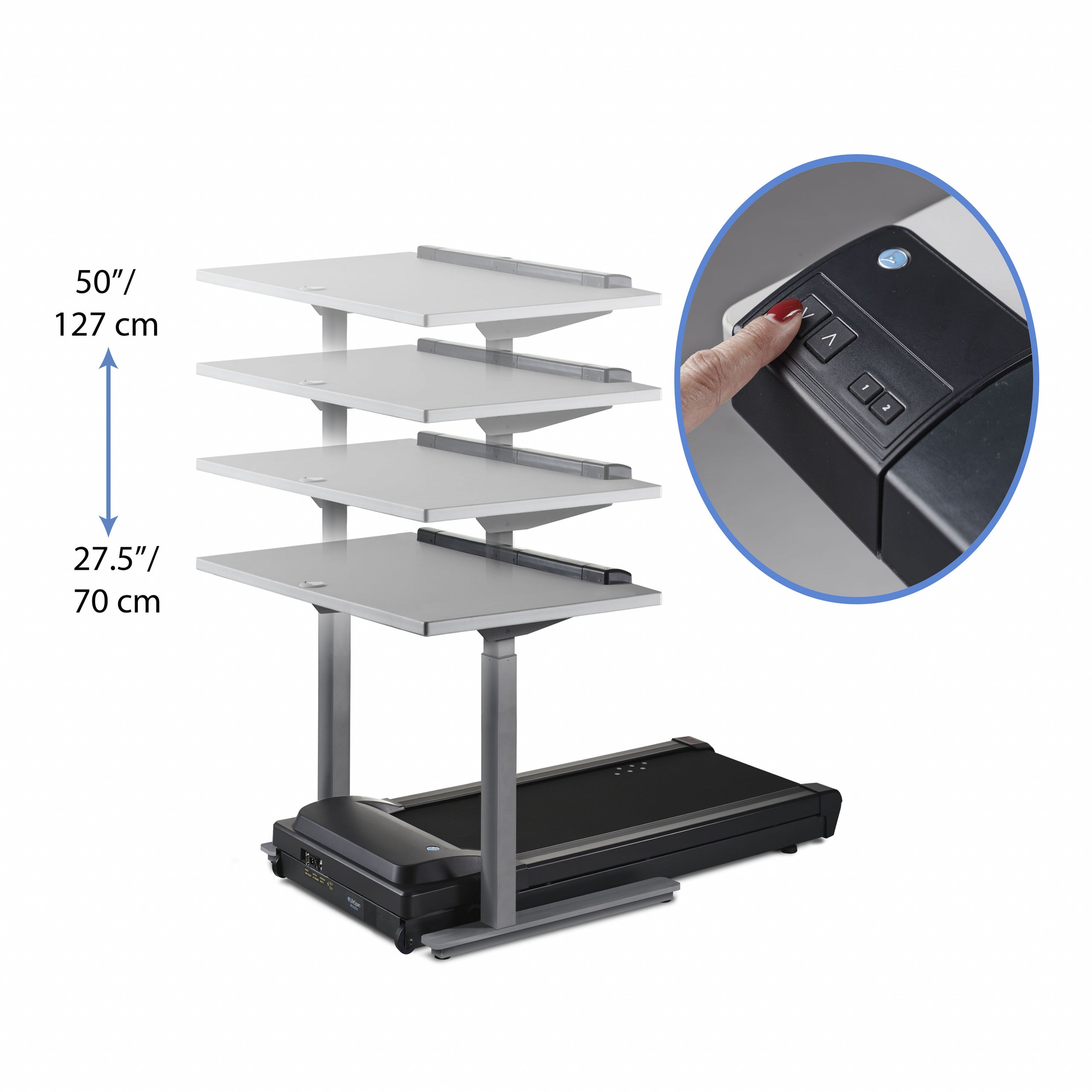 Loopbandbureau TR1200-DT7 Power - Eiken Bureaublad Limited Edition